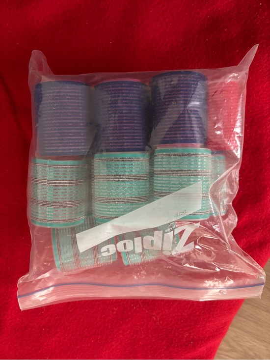 Other - Velcro Hair Rollers Set - Blue & Teal